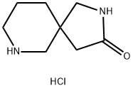 2,7-Diazaspiro[4.5]decan-3-one hydrochloride Struktur