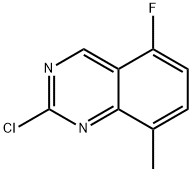 2-chloro-5-fluoro-8-methylquinazoline Struktur