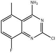 2-chloro-8-fluoro-5-methylquinazolin-4-amine Struktur