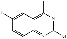 2-chloro-6-fluoro-4-methylquinazoline Struktur