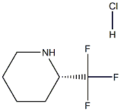 (2S)-2-(trifluoromethyl)piperidine:hydrochloride Struktur