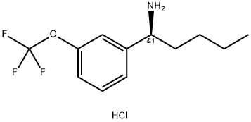 (1S)-1-[3-(TRIFLUOROMETHOXY)PHENYL]PENTYLAMINE HYDROCHLORIDE Struktur