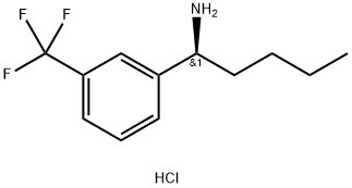 (1S)-1-[3-(TRIFLUOROMETHYL)PHENYL]PENTYLAMINE HYDROCHLORIDE Struktur