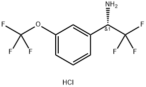 (1S)-2,2,2-TRIFLUORO-1-[3- (TRIFLUOROMETHOXY)PHENYL]ETHYLAMINE HYDROCHLORIDE Struktur