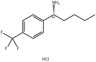 (1R)-1-[4-(TRIFLUOROMETHYL)PHENYL]PENTYLAMINE HYDROCHLORIDE Struktur