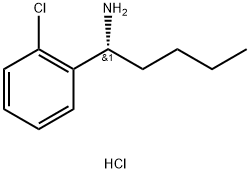 (1R)-1-(2-CHLOROPHENYL)PENTAN-1-AMINE HYDROCHLORIDE Struktur