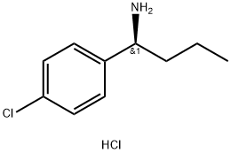 (1S)-1-(4-CHLOROPHENYL)BUTYLAMINE HYDROCHLORIDE Struktur