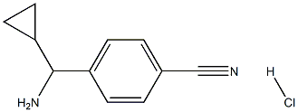 4-((1R)AMINOCYCLOPROPYLMETHYL)BENZENECARBONITRILE HYDROCHLORIDE Struktur