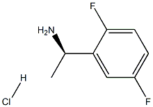 (1R)-1-(2,5-DIFLUOROPHENYL)ETHAN-1-AMINE HYDROCHLORIDE Struktur