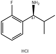 (1S)-1-(2-FLUOROPHENYL)-2-METHYLPROPAN-1-AMINE HYDROCHLORIDE Struktur