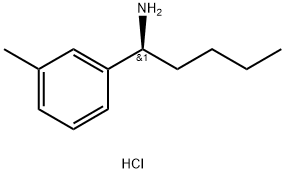 (1S)-1-(3-METHYLPHENYL)PENTYLAMINE HYDROCHLORIDE Struktur