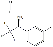 (S)-2,2,2-TRIFLUORO-1-M-TOLYL-ETHYLAMINE HYDROCHLORIDE Struktur