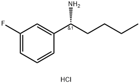 (1R)-1-(3-FLUOROPHENYL)PENTAN-1-AMINE HYDROCHLORIDE Struktur