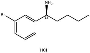 (1S)-1-(3-BROMOPHENYL)PENTYLAMINE HYDROCHLORIDE Struktur