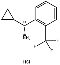 (1R)CYCLOPROPYL[2-(TRIFLUOROMETHYL)PHENYL]METHYLAMINE HYDROCHLORIDE Struktur