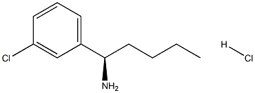 (1R)-1-(3-CHLOROPHENYL)PENTAN-1-AMINE HYDROCHLORIDE Struktur