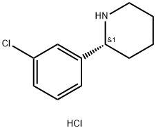 (R)-2-(3-chlorophenyl)piperidine hydrochloride Struktur