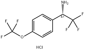 (1S)-2,2,2-TRIFLUORO-1-[4-(TRIFLUOROMETHOXY)PHENYL]ETHYLAMINE HYDROCHLORIDE Struktur