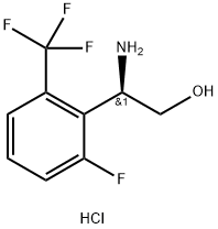 (2R)-2-AMINO-2-[6-FLUORO-2-(TRIFLUOROMETHYL)PHENYL]ETHAN-1-OL HYDROCHLORIDE Struktur