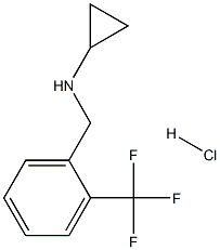 (1S)CYCLOPROPYL[2-(TRIFLUOROMETHYL)PHENYL]METHYLAMINE HYDROCHLORIDE Struktur