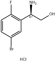 (2R)-2-AMINO-2-(5-BROMO-2-FLUOROPHENYL)ETHAN-1-OL HYDROCHLORIDE Struktur