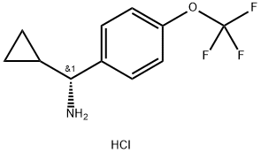 (1R)CYCLOPROPYL[4-(TRIFLUOROMETHOXY)PHENYL]METHYLAMINE HYDROCHLORIDE Struktur