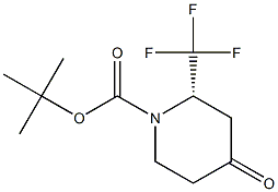 (S)-1-Boc-2-trifluoromethyl-piperidin-4-one Struktur