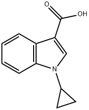 1-CYCLOPROPYL-1H-INDOLE-3-CARBOXYLIC ACID Struktur