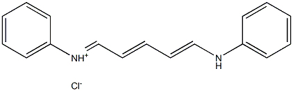 (E)-[(2E,4E)-5-anilinopenta-2,4-dienylidene]-phenylazanium:chloride Struktur