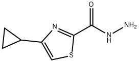 4-cyclopropylthiazole-2-carbohydrazide Struktur