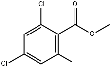 Methyl 2,4-Dichloro-6-Fluorobenzoate Struktur