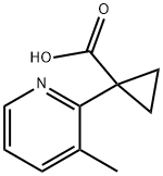 1-(3-Methylpyridin-2-yl)cyclopropane-1-carboxylic acid Struktur