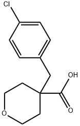 4-[(4-Chlorophenyl)methyl]oxane-4-carboxylic acid Struktur