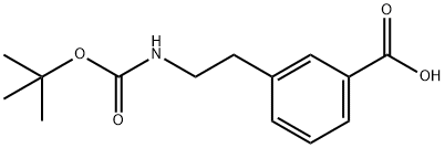 N-Boc-3-(2-aminoethyl)benzoic acid Struktur