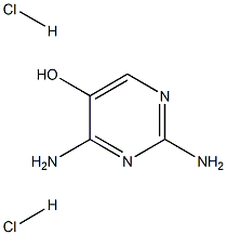 2,4-diaminopyrimidin-5-ol dihydrochloride Struktur