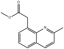 methyl 2-(2-methylquinolin-8-yl)acetate Struktur