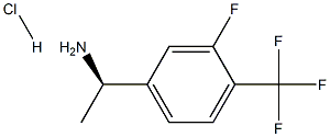 (1R)-1-[3-FLUORO-4-(TRIFLUOROMETHYL)PHENYL]ETHYLAMINE HYDROCHLORIDE Struktur