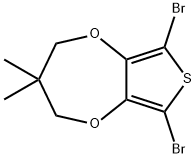 2H-Thieno[3,4-b][1,4]dioxepin, ,8-dibromo-3,4-dihydro-3,3-dimethyl Struktur