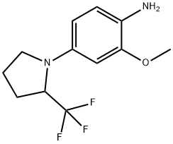 2-METHOXY-4-(2-TRIFLUOROMETHYL-PYRROLIDIN-1-YL)-ANILINE Struktur