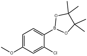 2-Chloro-4-methoxyphenylboronic acid pinacol ester Struktur