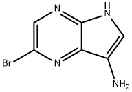 2-Bromo-5H-pyrrolo[2,3-b]pyrazin-7-ylamine Struktur