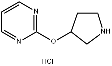 2-(Pyrrolidin-3-yloxy)pyrimidine hydrochloride Struktur