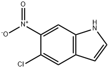 5-chloro-6-nitro-1H-indole Structure