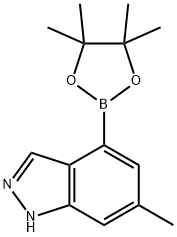 6-methyl-4-(4,4,5,5-tetramethyl-1,3,2-dioxaborolan-2-yl)-1H-indazole Struktur