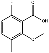 6-Fluoro-2-methoxy-3-methylbenzoic acid Struktur