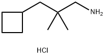 3-Cyclobutyl-2,2-dimethylpropan-1-aminehydrochloride Struktur