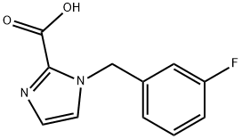 1-(3-Fluorobenzyl)-1H-imidazole-2-carboxylic acid Struktur