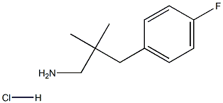 3-(4-Fluorophenyl)-2,2-dimethylpropan-1-amine hydrochloride Struktur