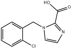 1-(2-Chlorobenzyl)-1H-imidazole-2-carboxylic acid Struktur