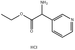 2-氨基-2-(吡啶-3-基)乙酸乙酯鹽酸鹽, 1439903-29-3, 結(jié)構(gòu)式